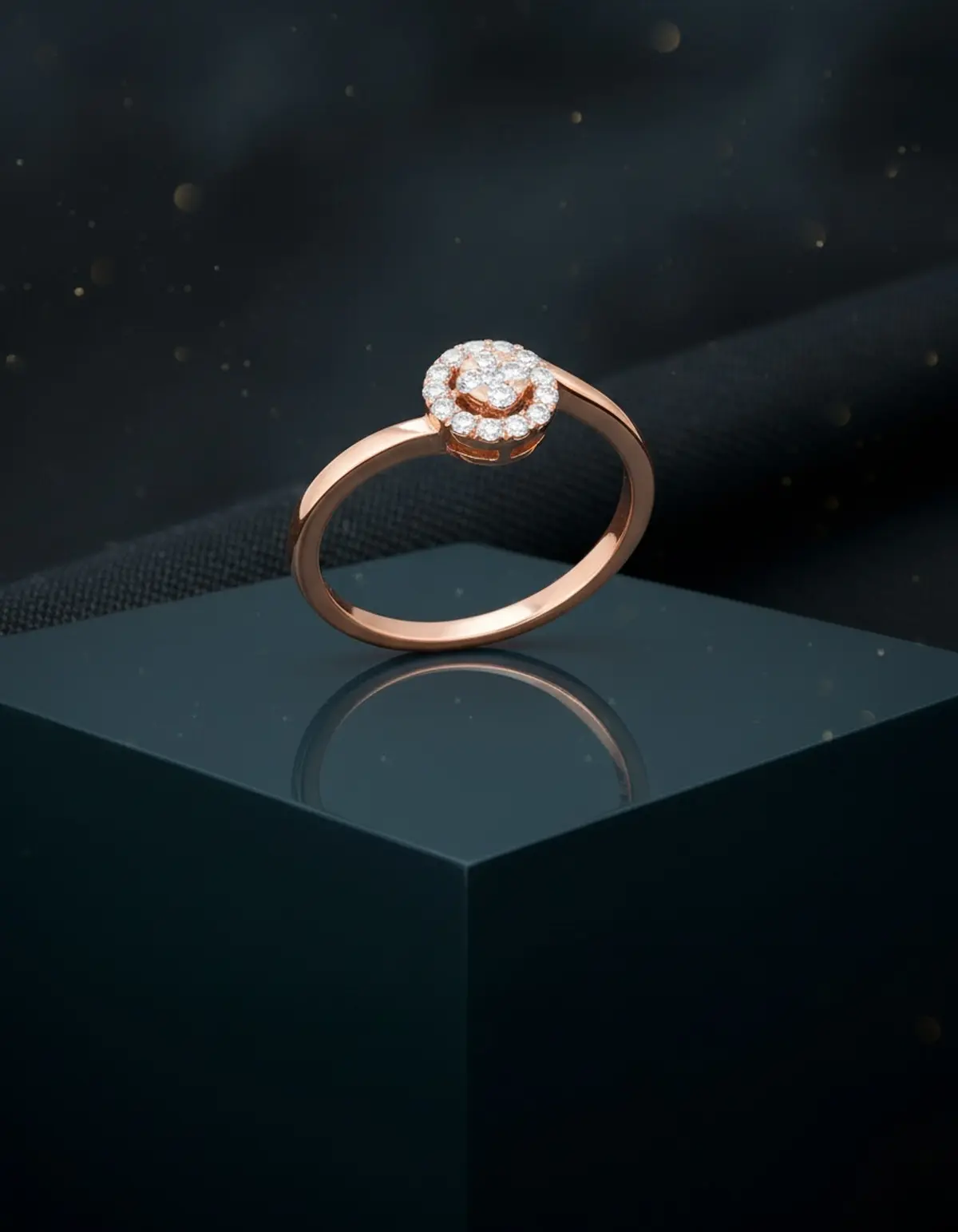 Sovereign Twist: A classic band with a subtle, elegant curve that enhances the center stone.